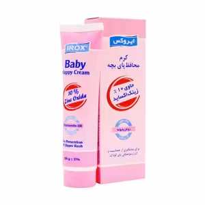 کرم محافظ پای کودک زینک اکساید 10% ایروکس (100 گرم)