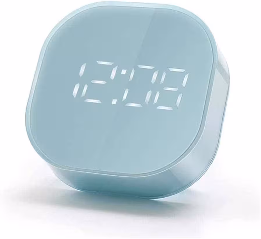 ساعت زنگ دار دیجیتال با صفحه نمایش بزرگ LED دارای تقویم دماسنج برای اتاق خواب، خانه، دفتر کار، آشپزخانه