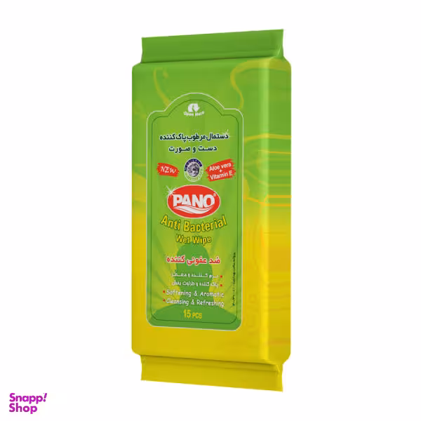دستمال مرطوب پانو (Pano) مدل 01 بسته 15 عددی