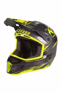 کلاه کاسکت موتورسیکلت چند رنگ F3 CARBON PRO CROSS MOTORCYCLE HOUND مشکی YELLOW Klim