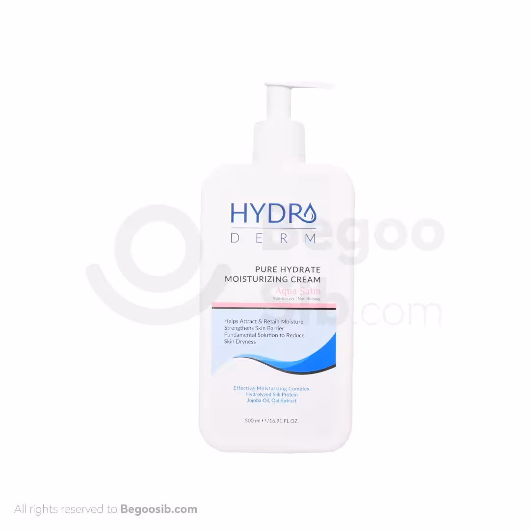 کرم مرطوب کننده هیدرودرم مدل Aqua Satin حجم 500 میلی لیتری