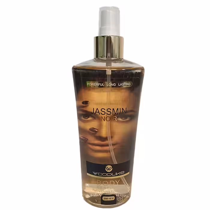 بادی اسپلش زنانه وود لایک مدل جاسمین نویر Jassmin Noir حجم 250 میلی لیتر