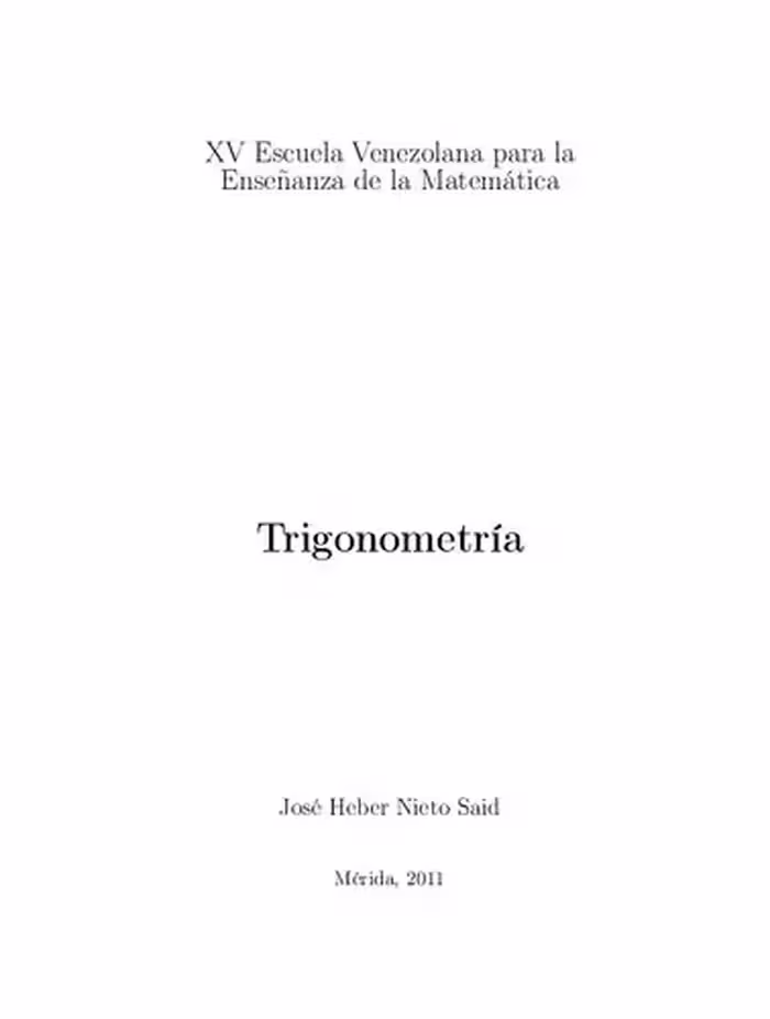 خرید و دانلود نسخه کامل کتاب Trigonometría
