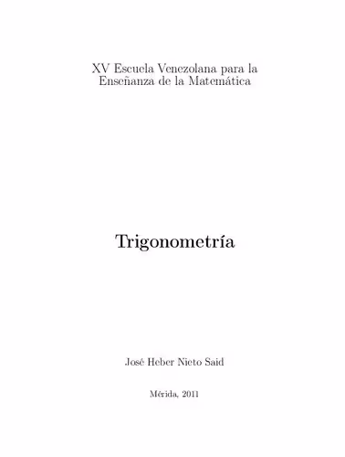 خرید و دانلود نسخه کامل کتاب Trigonometría