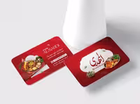 طرح لایه باز کارت ویزیت نان داغ کباب داغ | گرافیک با طعم تربچه