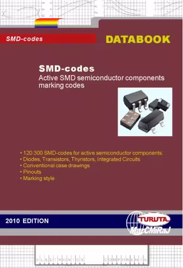 خرید و دانلود نسخه کامل کتاب SMD-codes Active SMD semiconductor components marking codes