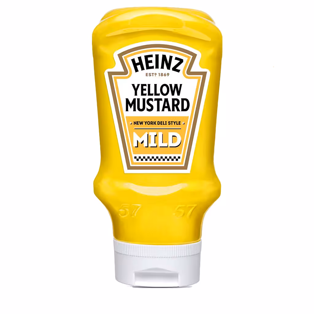 سس اسپانیایی خردل هاینز Heinz Yellow Mustard Mild وزن 400 گرم