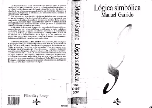 خرید و دانلود نسخه کامل کتاب Lógica simbólica
