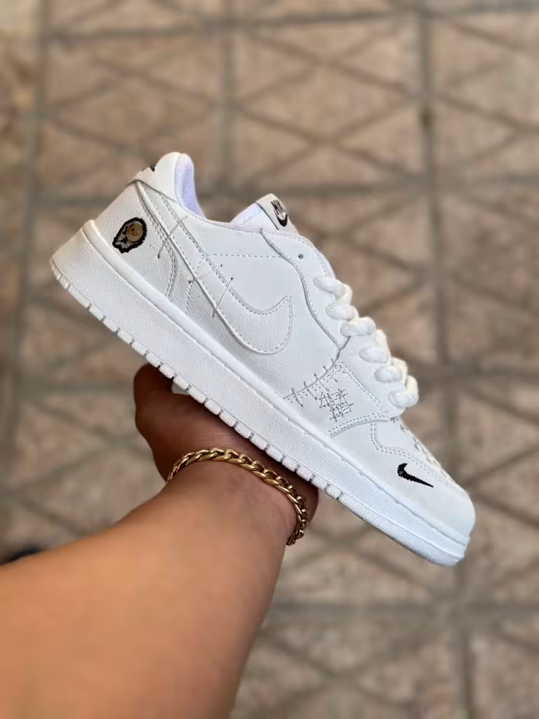 کتونی نایک ایر جردن 1 وودو سفید ( 1477 )