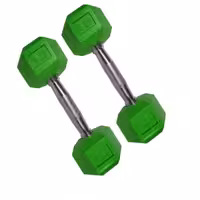 دمبل شش ضلعی رنگی 4 کیلو بسته 2 عددی