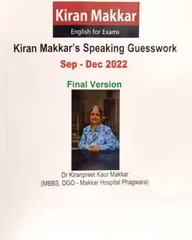 Kiran Makkar’s Speaking Guesswork (sep to Dec 2022)