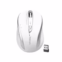ماوس بی سیم سایلنت هترون مدل HMW120SL رنگ سفید