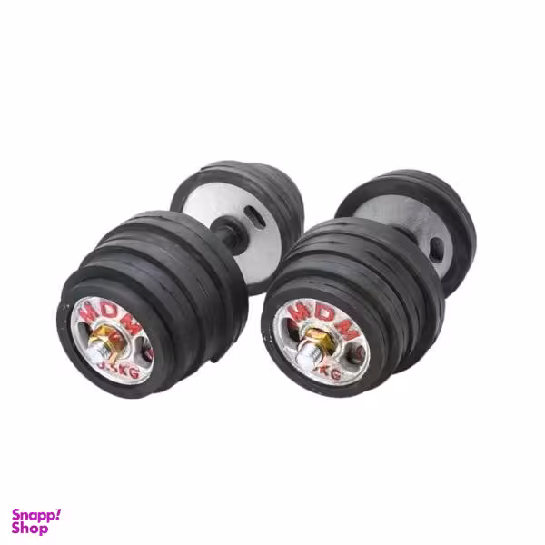 دمبل مدل MDM وزن 10 کیلوگرم بسته 2 عددی