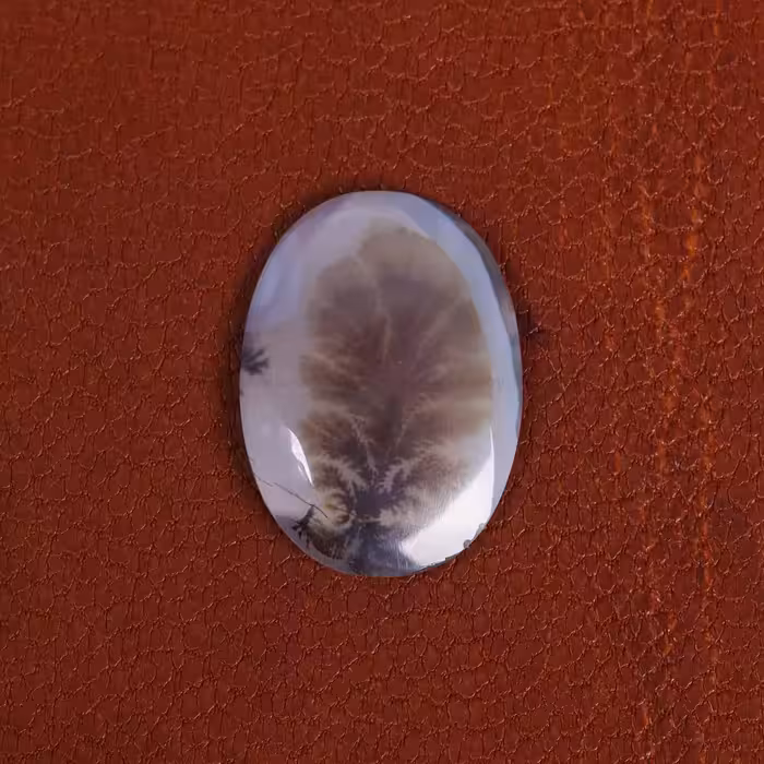 نگین عقیق شجر کد 21389 - جواهری مشاهیر