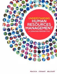 خرید و دانلود نسخه کامل کتاب Understanding Human Resources Management: A Canadian Perspective - Hq pdf