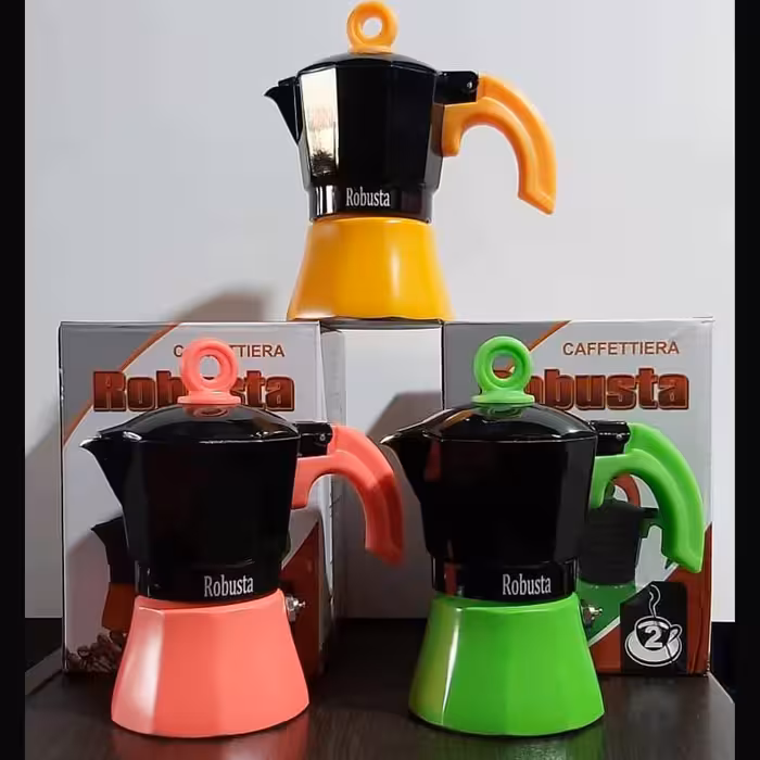 قهوه ساز یا موکاپات زیر رنگی 3 کاپ روبوستا
