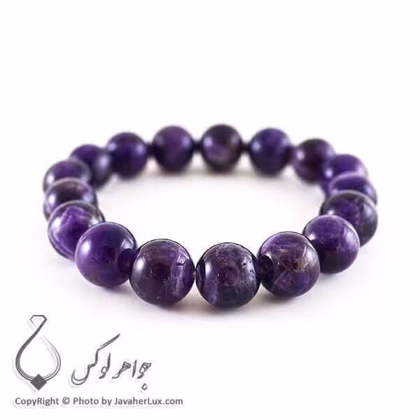 دستبند سنگ آمتیست _ کد : 400066