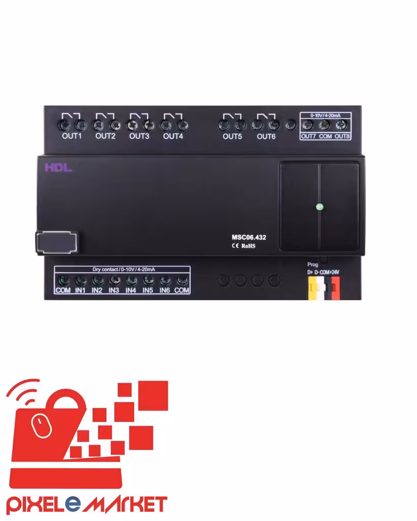 ماژول ورودی و خروجی دیجیتال و آنالوگ برند HDL مدل HDL-MSC06.432