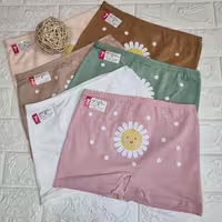 شورت دخترانه نخ پنبه سایز کمر 32_34 مجموعه 12 عددی