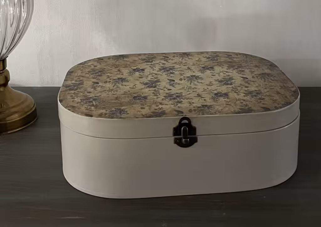 جعبه چوبی پتینه شده