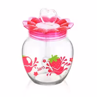 ظرف مربا خوری طرح گل | amazonchi