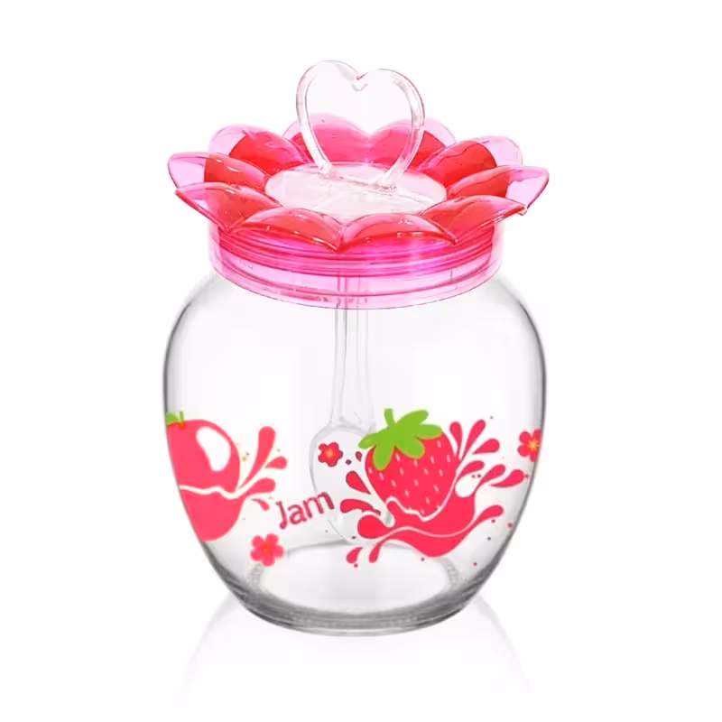 ظرف مربا خوری طرح گل | amazonchi