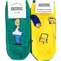 جوراب مچی آپتیمیست طرح لنگه به لنگه سیمپسون