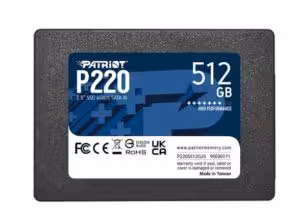 اس اس دی 2.5 اینچی اینترنال پتریوت مدل P220 ظرفیت 512 گیگابایت