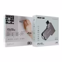 فلش مموری دو کاره 256 گیگابایت گرین Green Lion 2 in 1 OTG USB-C Flash Drive USB 3.0