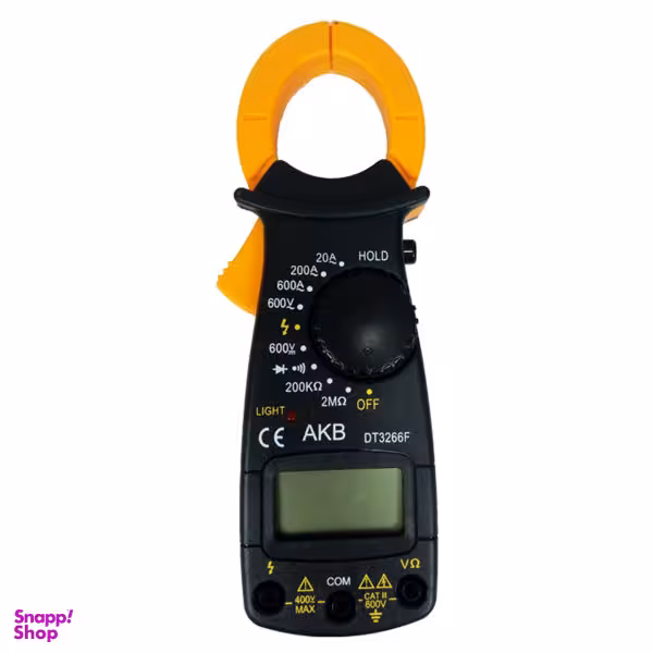 مولتی متر کلمپی مدل DT3266F به همراه 4 عدد باتری نیم قلمی