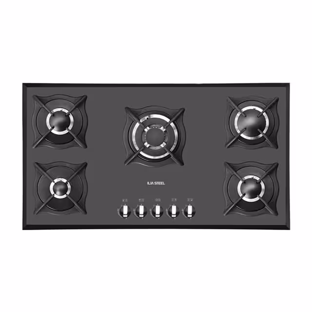 اجاق گاز صفحه ای شیشه ای ایلیا استیل مدل G 518