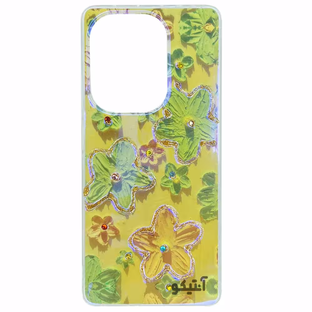 قاب طرح گل های یخی مناسب برای Xiaomi Note13 Pro-4G-کد40536