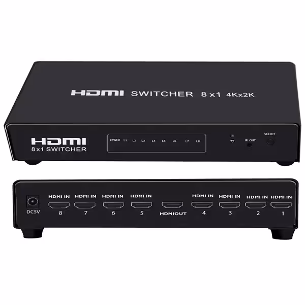 سوئیچر HDMI 8*1 ورژن [email protected] کی نت مدل K-SWHD2008