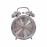 ساعت رومیزی نقره ایی زنگ دار مدل RN 202