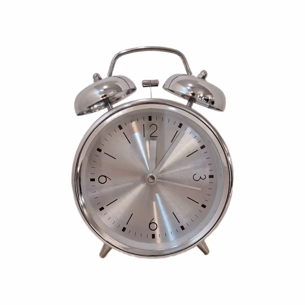 ساعت رومیزی نقره ایی زنگ دار مدل RN 202