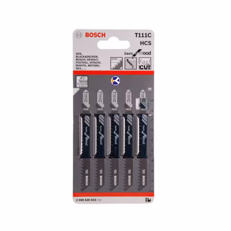 مجموعه 5 عددی تیغ اره عمود بر چوب مدل T111C بوش