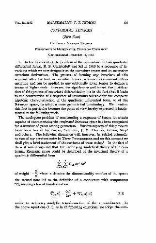 خرید و دانلود نسخه کامل کتاب Conformal Tensors. (First Note)