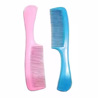 شانه تخت پلاستیکی زنانه مدل دسته دار کد 9009