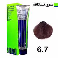 رنگ مو سوبارو شماره 6.7 حجم 120 میلی لیتر رنگ بلوند نسکافه ای تیره