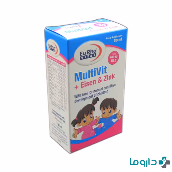 قطره مولتی ویت آیزن و زینک یوروویتال 30 میلی لیتر