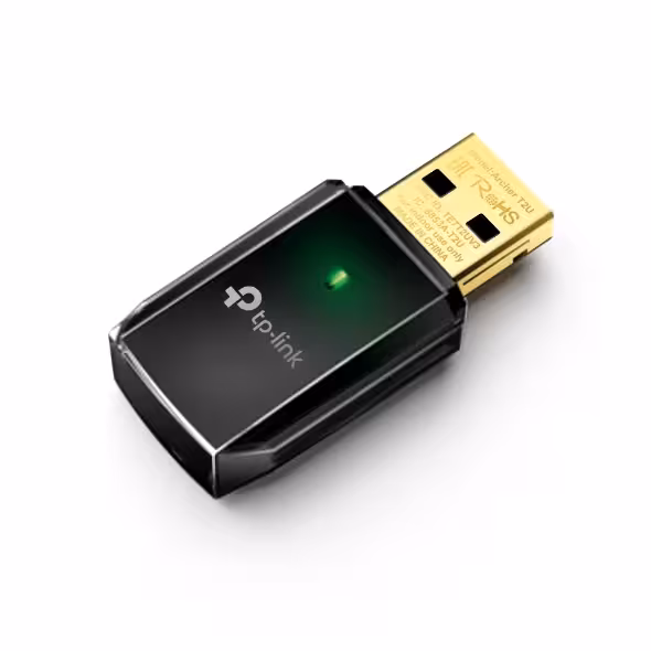 کارت شبکه USB بی‌ سیم و دوباند AC600 تی پی لینک مدل Archer T2U