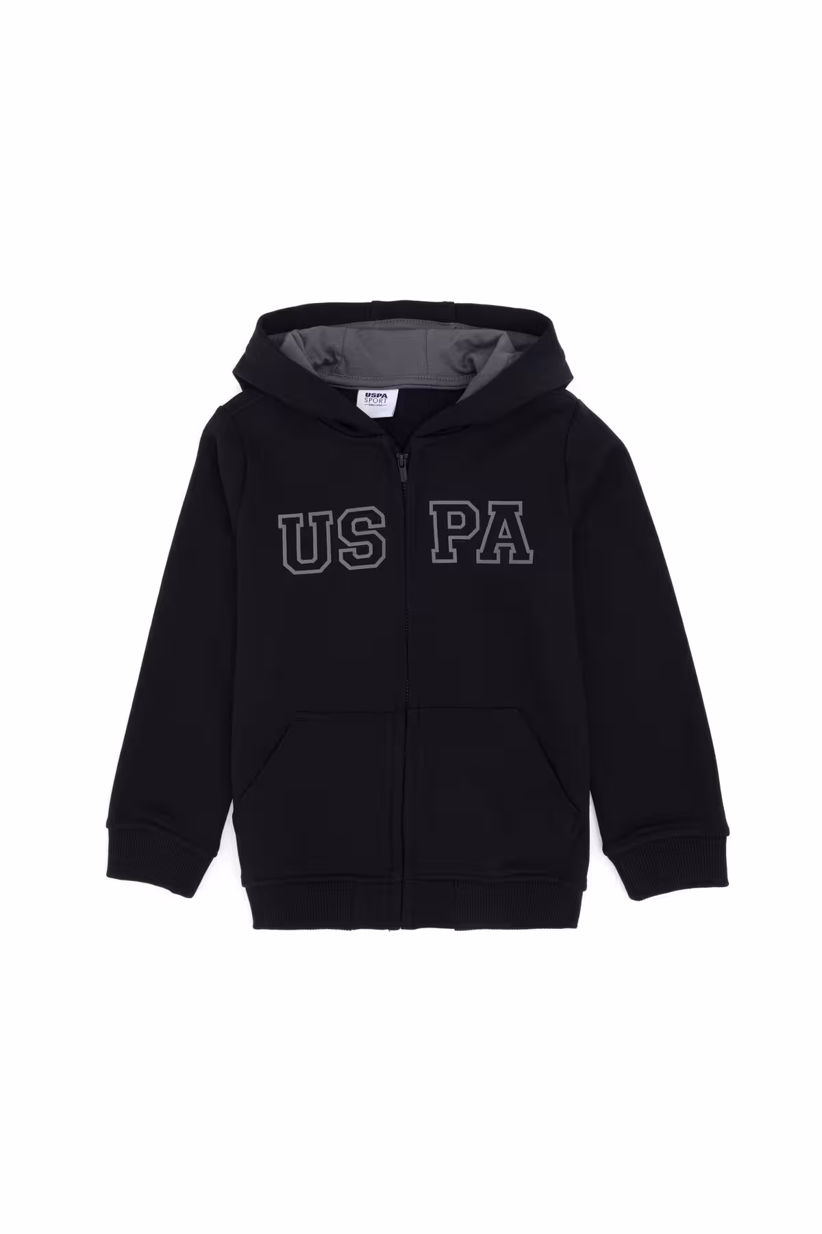 سویشرت مشکی پسرانه و بچگانه اساسی اورجینال U.S. Polo Assn.