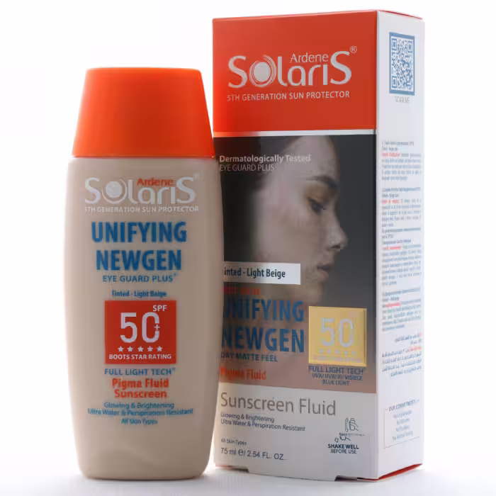 فلوئید ضد آفتاب و روشن کننده یونی فیینگ آردن سولاریس SPF 50