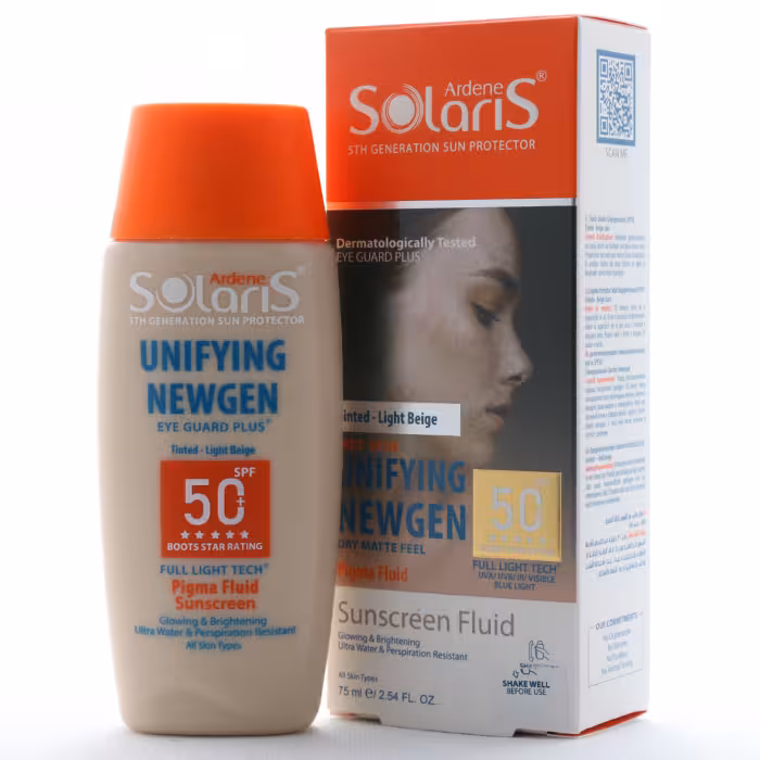 فلوئید ضد آفتاب و روشن کننده یونی فیینگ آردن سولاریس SPF 50