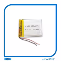 باتری لیتیومی 3.7 ولت 200 میلی آمپر