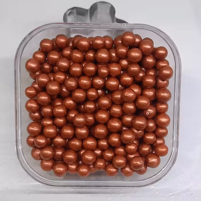 مروارید خوراکی تزئینی رنگ مسی