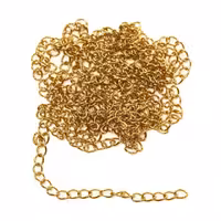 زنجیر طلایی استیل سایز 8 طول 1 متری