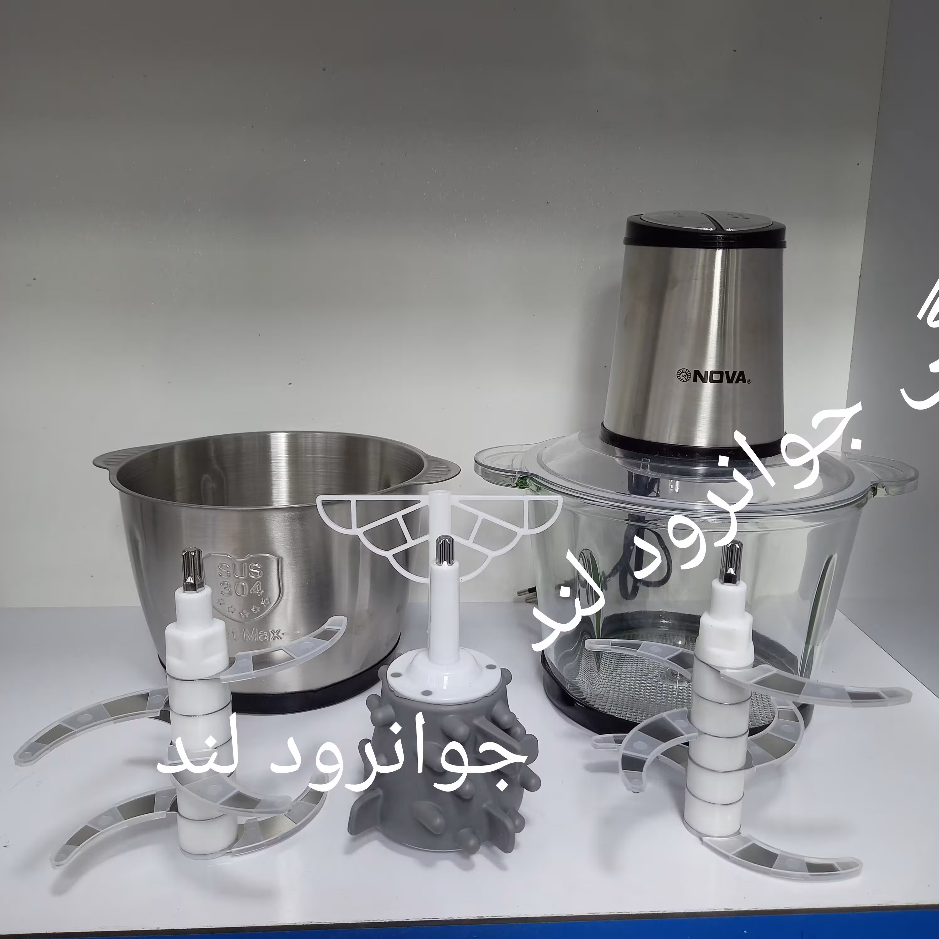 خردکن چهار کاره شیشه ای و فلزی اصلی 3.5 لیتر 3500 وات