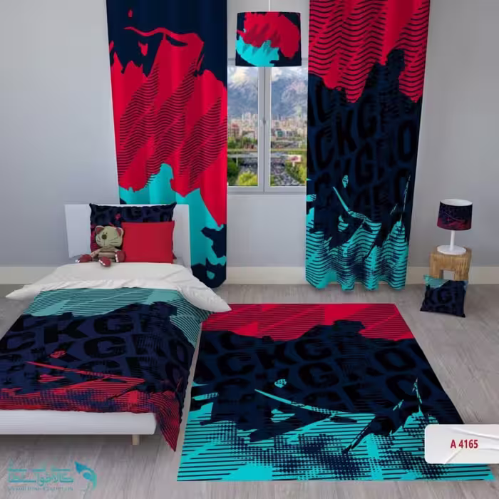 روتختی اتاق کودک طرح حروف انگلیسی سایز یکنفره کد A4165