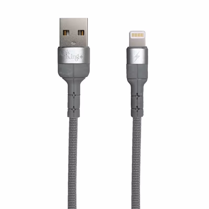 کابل تبدیل usb به لایتنینگ کینگ پلاس مدل Hk-03 طول 1 متر